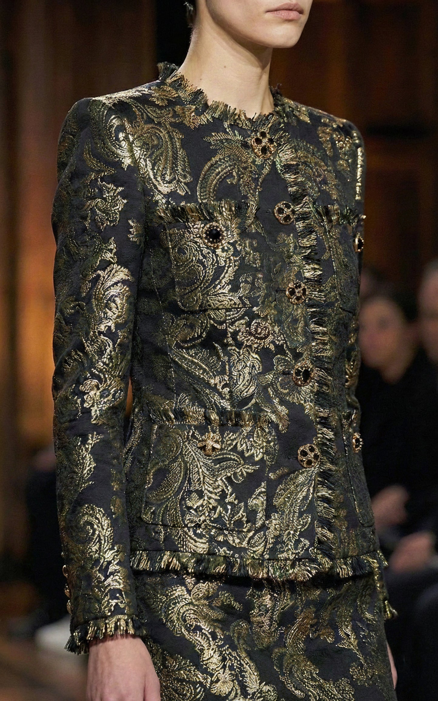 BROCADE SKIRT SUIT