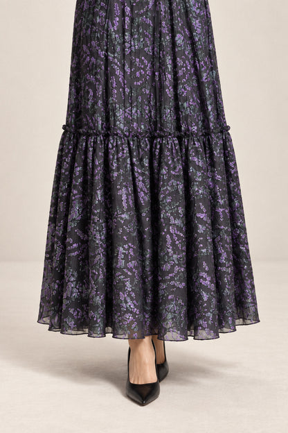 ROSETTE LAMÉ GOWN