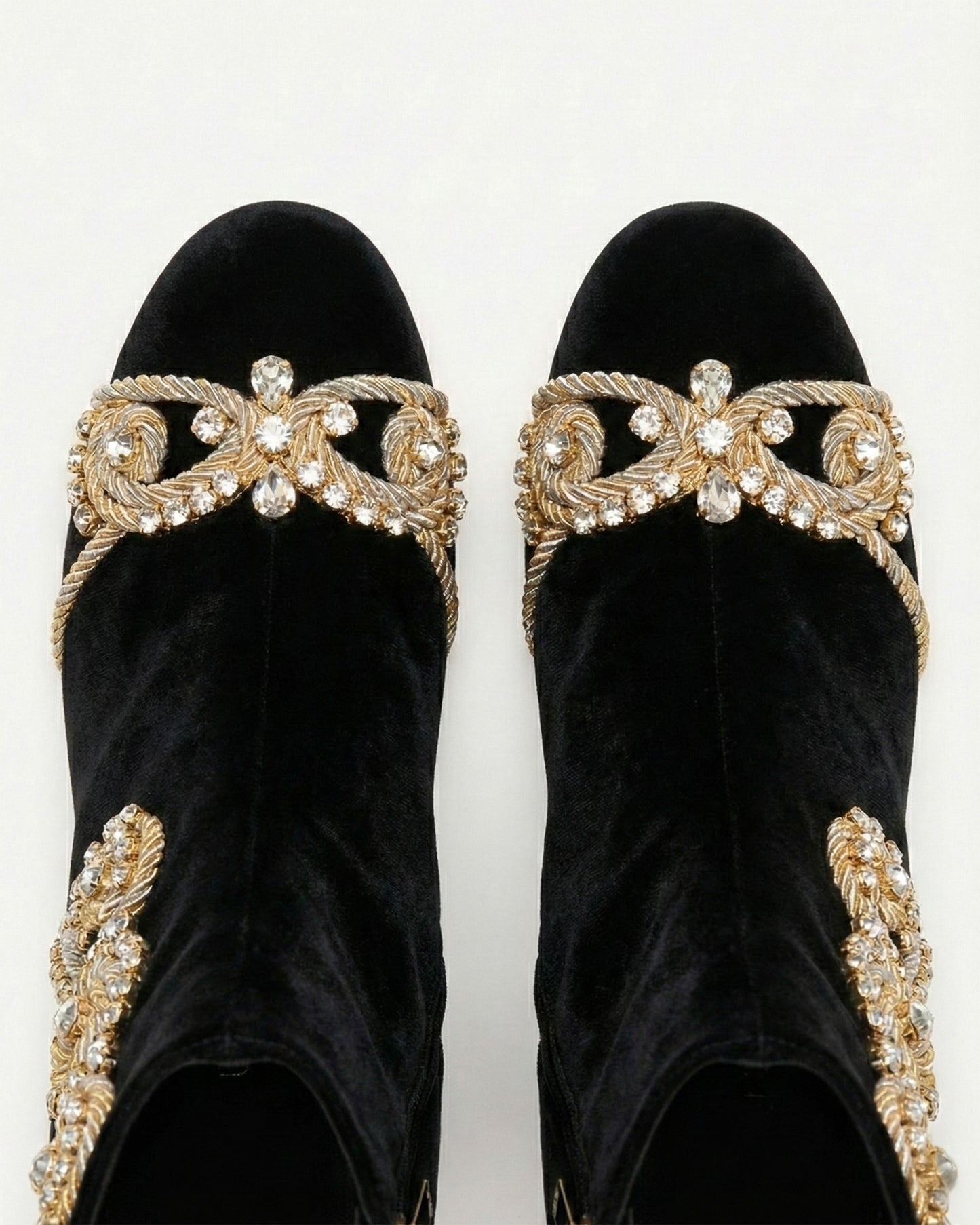 VELVET ANKLE BOOTS