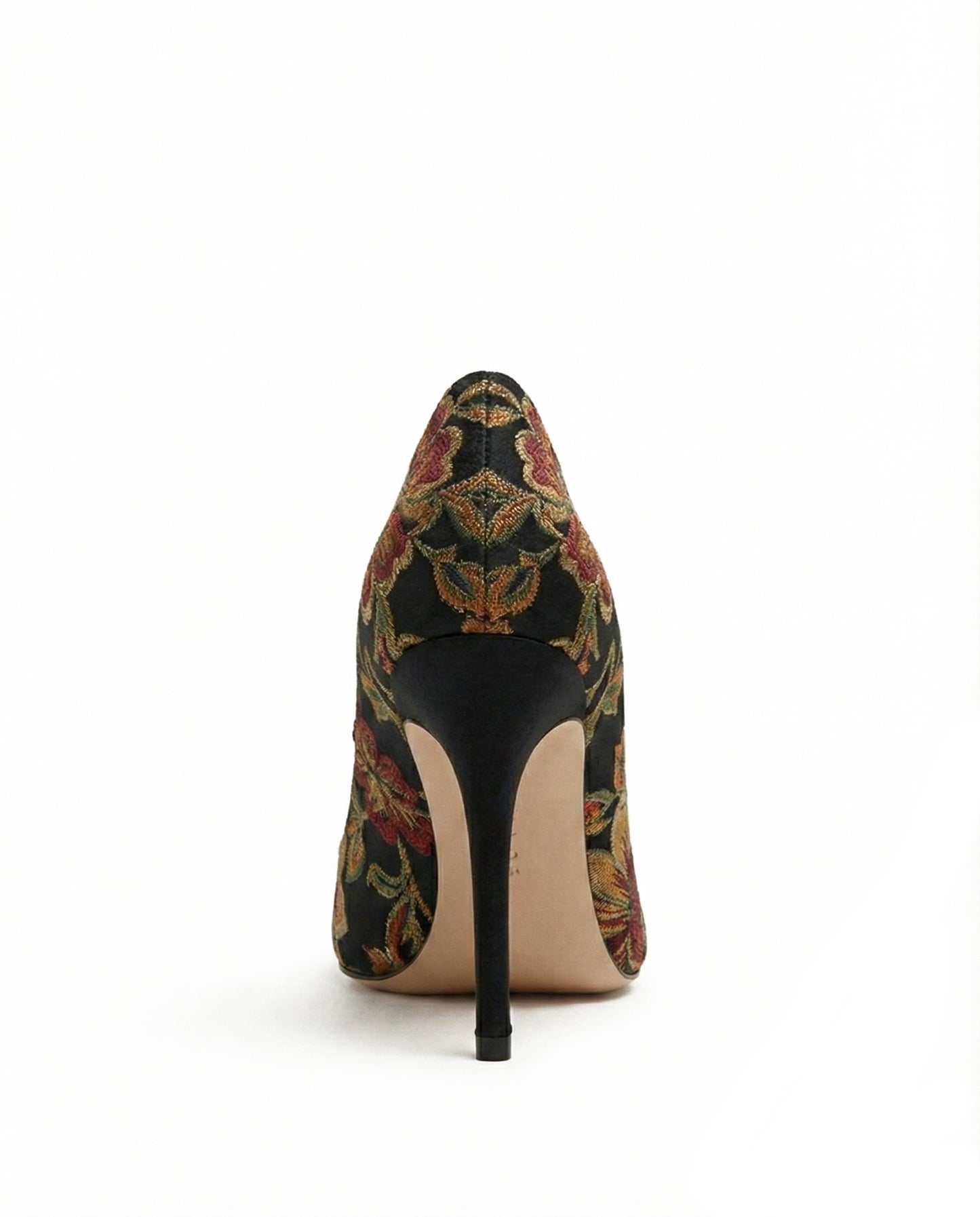POINTED BROCADE HEELS