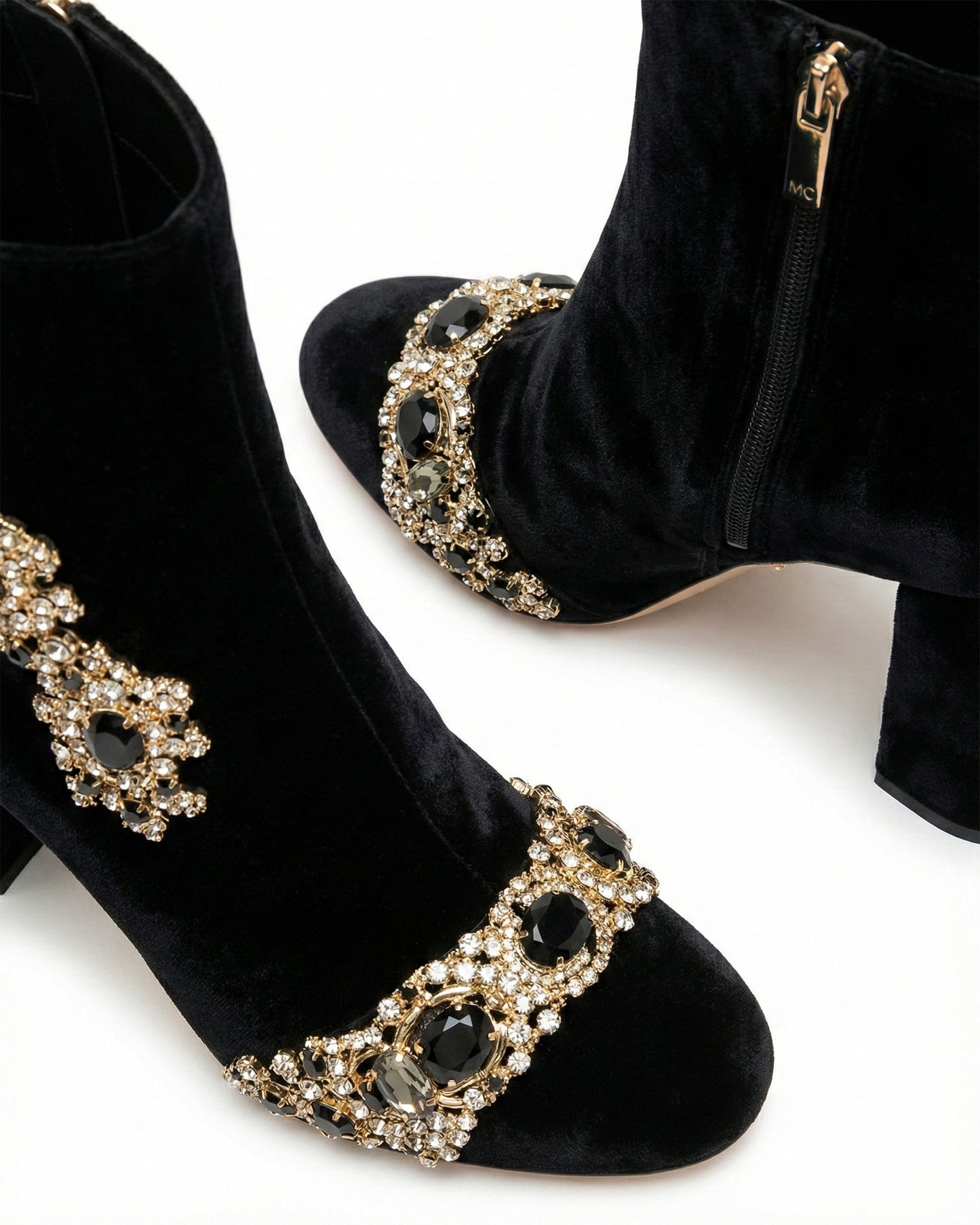 STONE-SET ANKLE BOOTS
