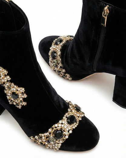 STONE-SET ANKLE BOOTS