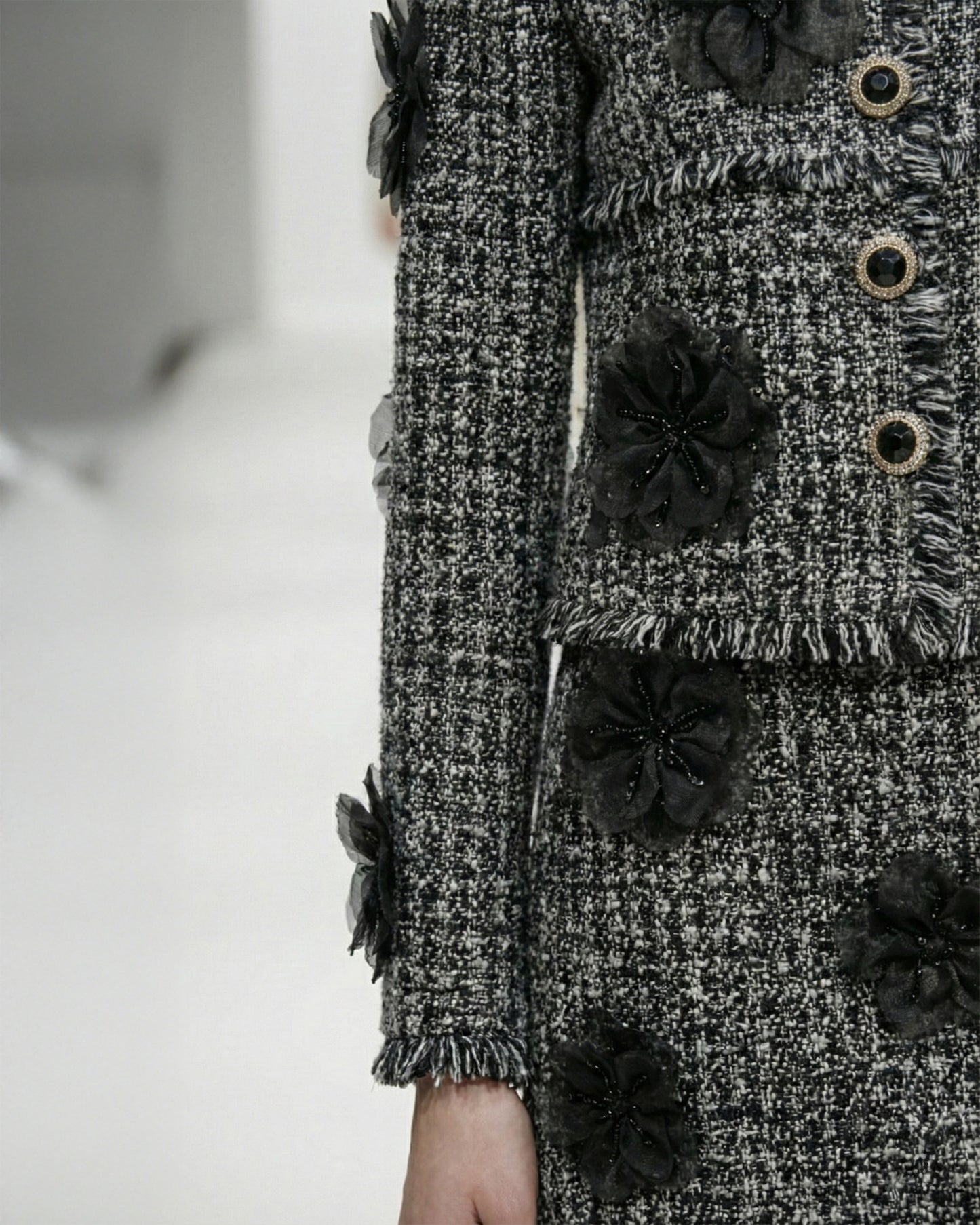 FLORAL TWEED JACKET