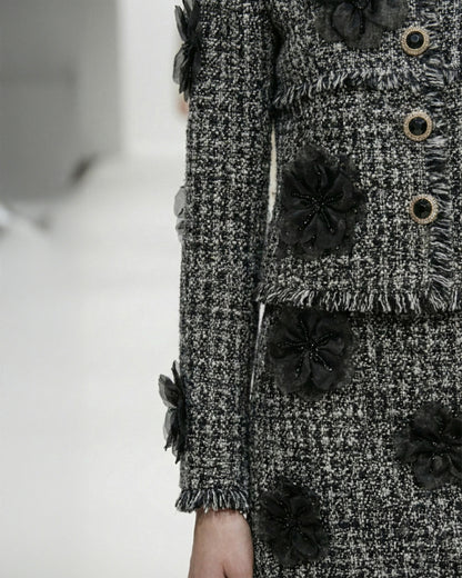 FLORAL TWEED JACKET