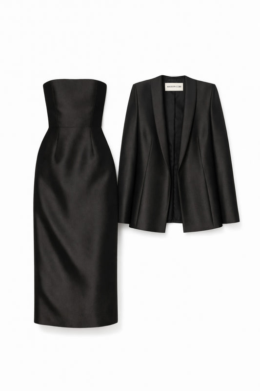 Silk Organza Dress and Jacket Set