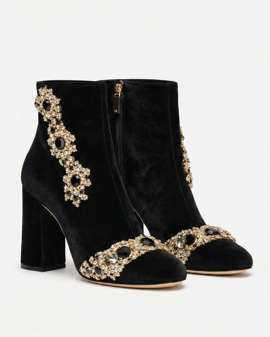 STONE-SET ANKLE BOOTS