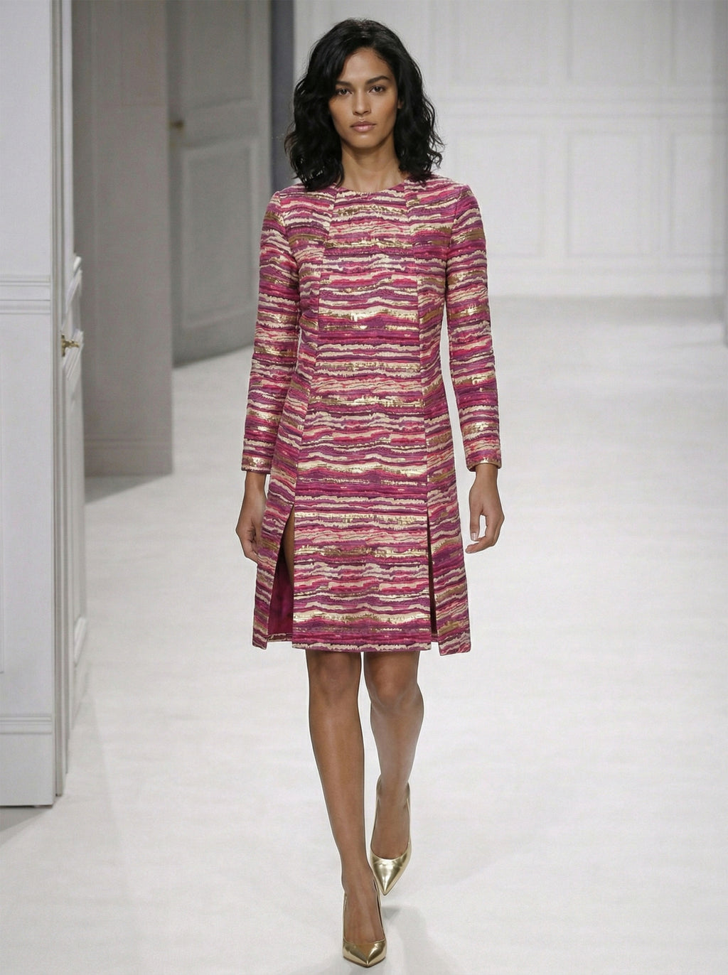 STRATA BROCADE DRESS