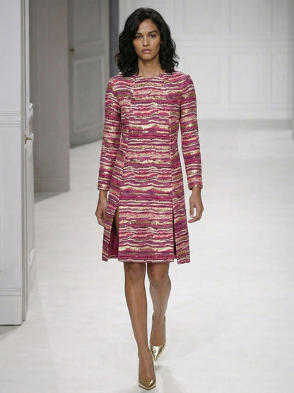 STRATA BROCADE DRESS