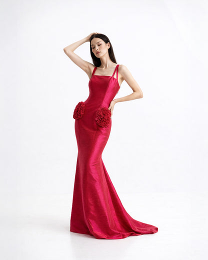 SCULPTED SILK MERMAID GOWN
