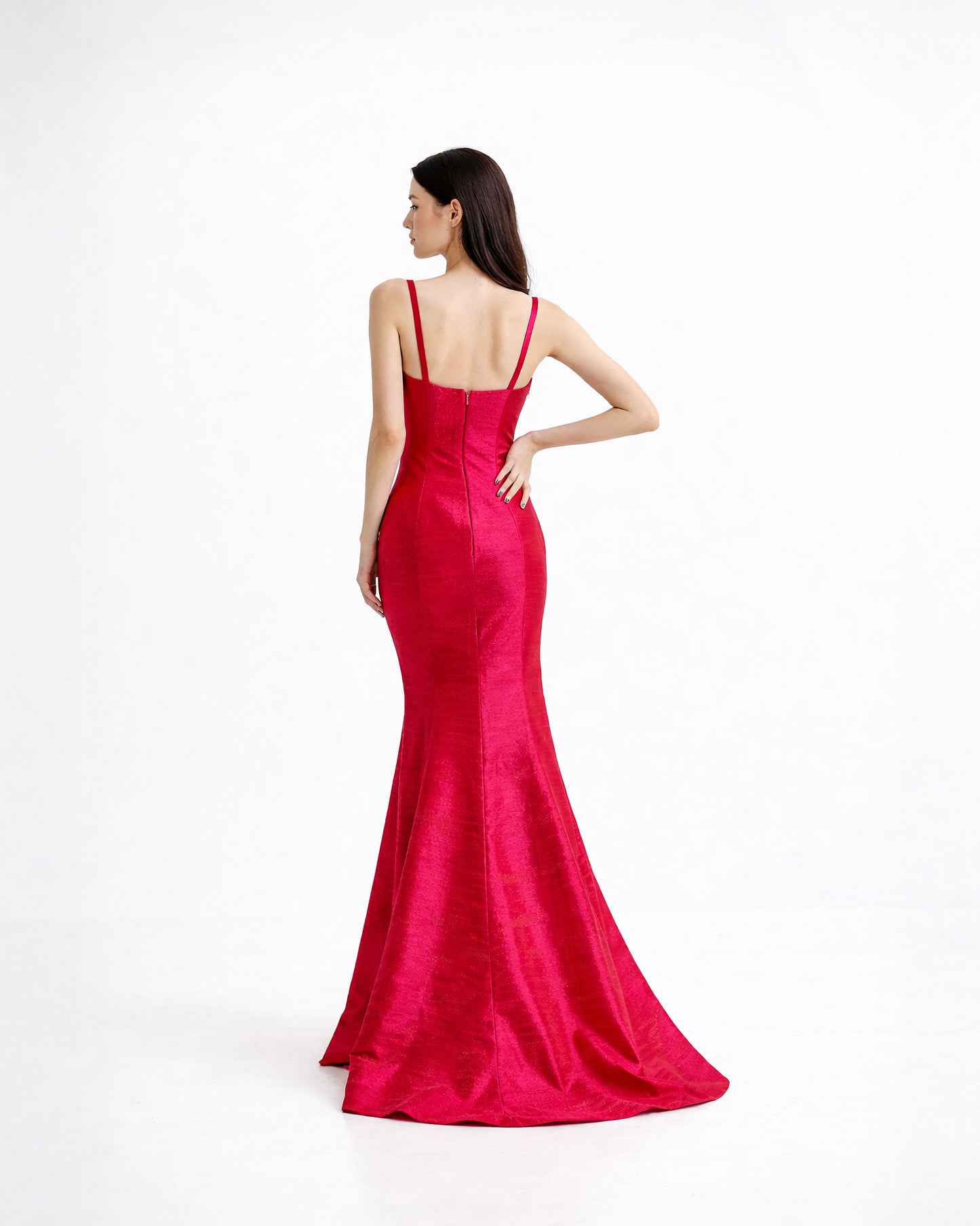 SCULPTED SILK MERMAID GOWN