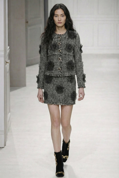 FLORAL TWEED JACKET