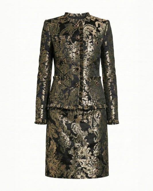 BROCADE SKIRT SUIT